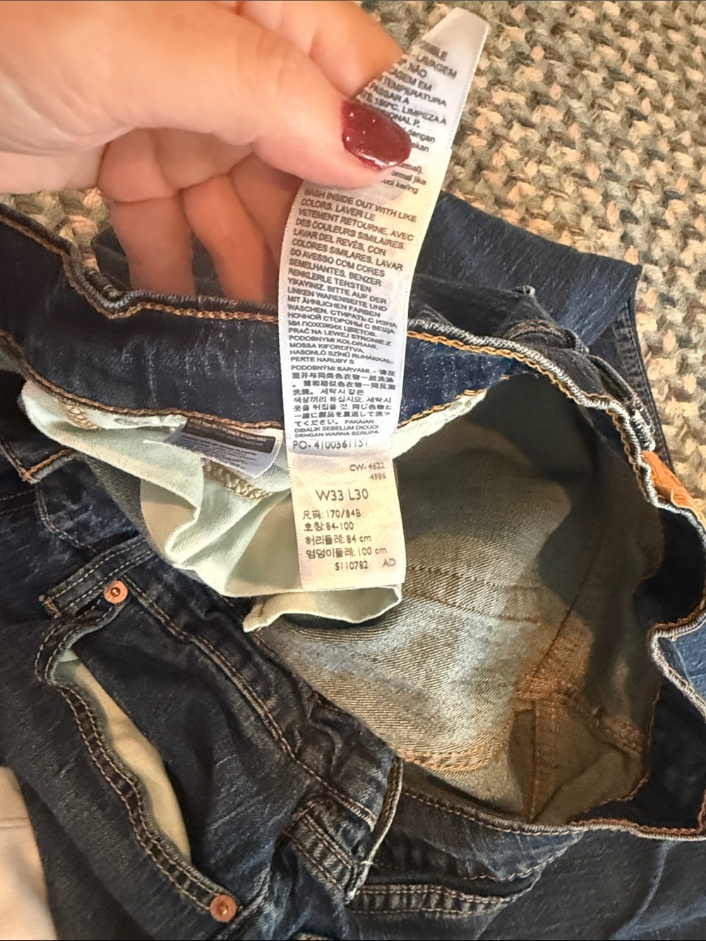 Levi’s 559 Relaxed Straight Jeans sz 33x30 - Picture 7 of 7